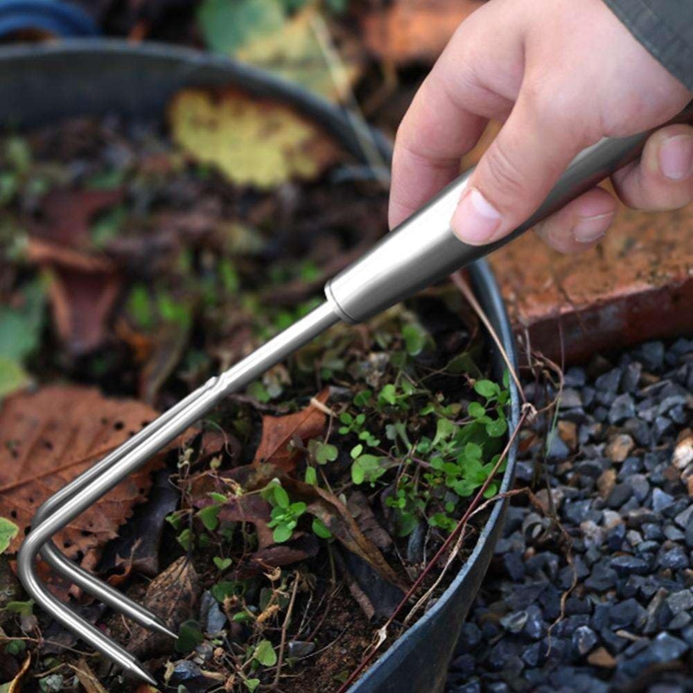 Gardening Tools To Remove Weeds - Stainless Steel Weed Puller 2-7 Teeth