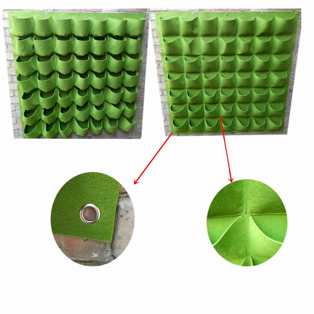 Vertical Wall Planter - 1Pcs Felt Wall Mounted Planting Bag