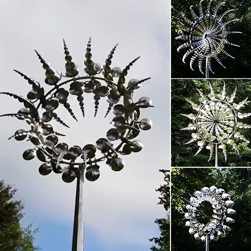 Gardening Tools Unique - Metal Windmill Outdoor Wind Spinners Unique