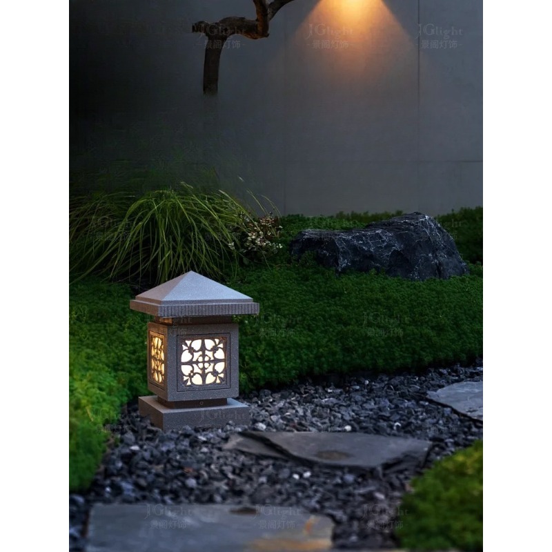 Outdoor Chinese stone lantern  - Gardening Hand Tools B&Q review and price