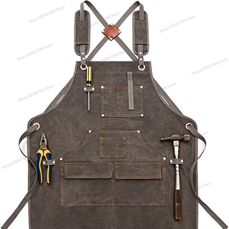 For Thickened Canvas Apron Cus - Gardening Tools Logo review and price