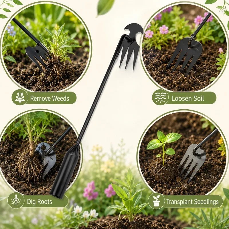 2 in 1 Garden Rake Manual Seed - Gardening Tools To Remove Weeds review and price