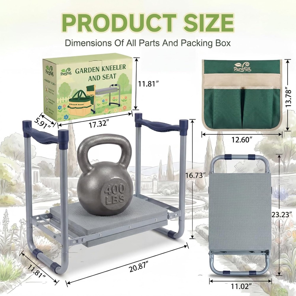 Heavy Duty Foldable Garden Kne - Gardening Tools For Seniors review and price