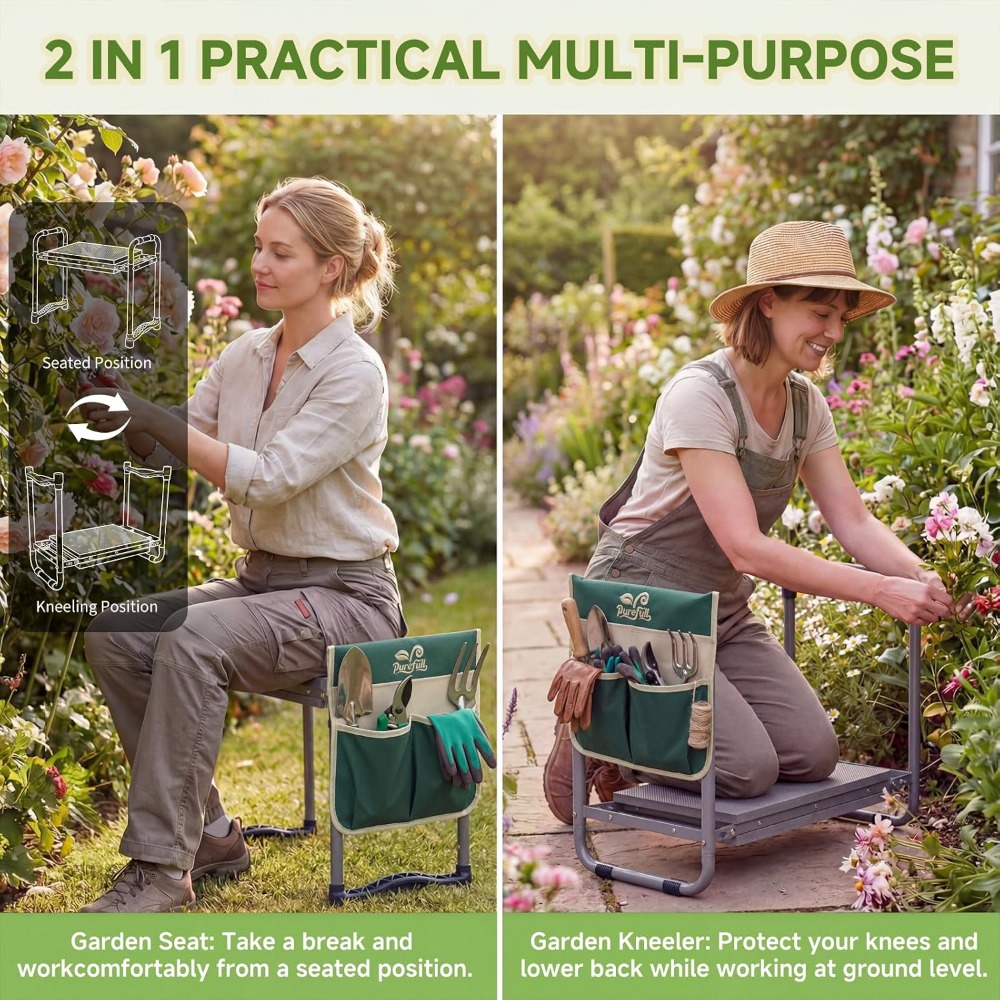 Heavy Duty Foldable Garden Kne - Gardening Tools For Seniors review and price