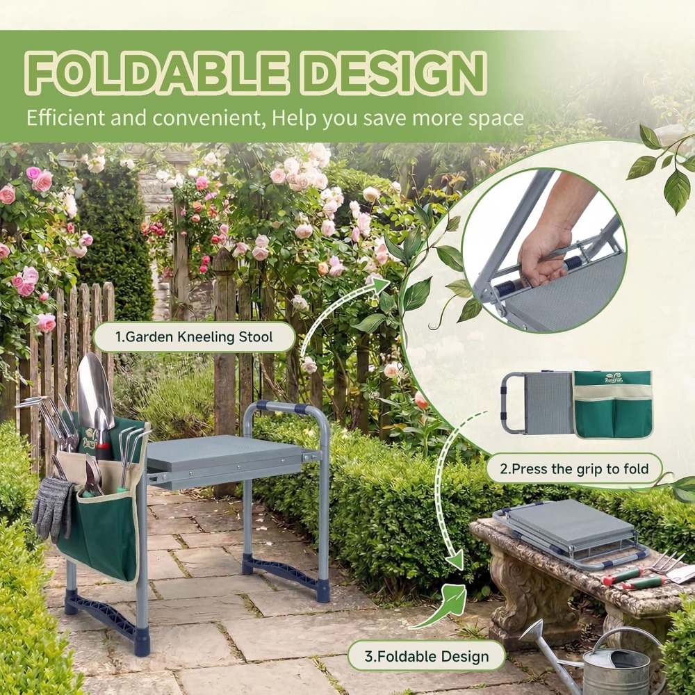 Heavy Duty Foldable Garden Kne - Gardening Tools For Seniors review and price