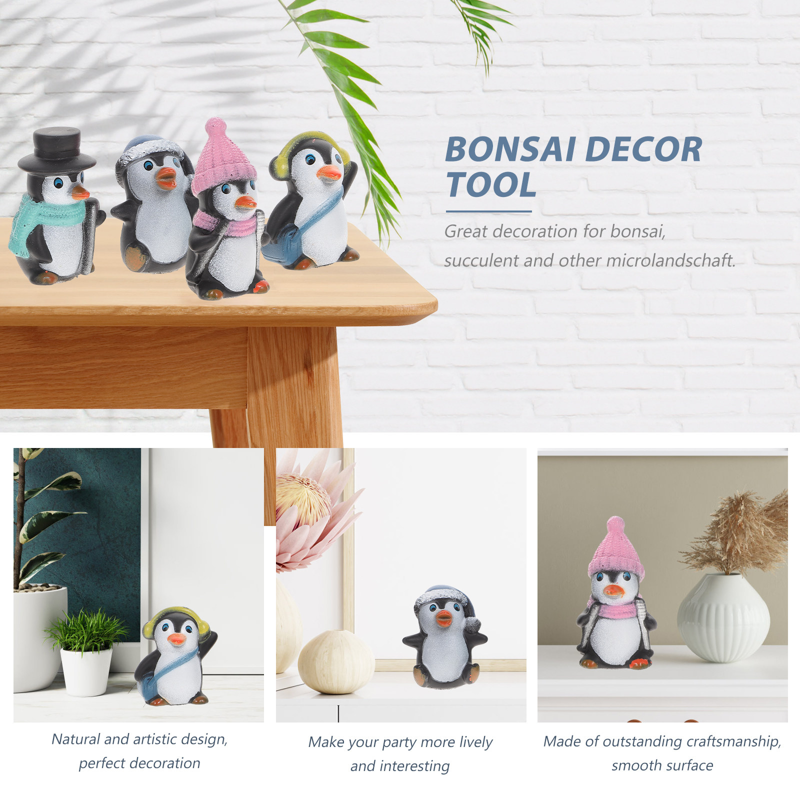 12pcs Mini Penguin Landscape B - Gardening Tools Unique review and price