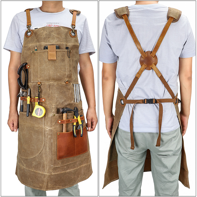 Heavy Industry Waxed Canvas Ap - Gardening Tools Logo review and price
