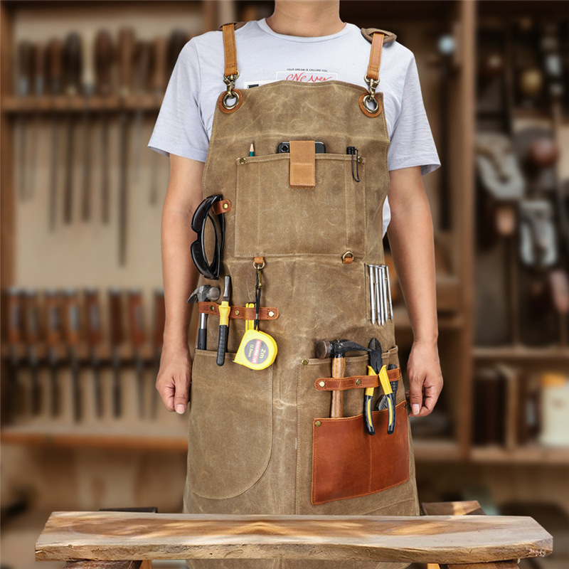 Heavy Industry Waxed Canvas Ap - Gardening Tools Logo review and price
