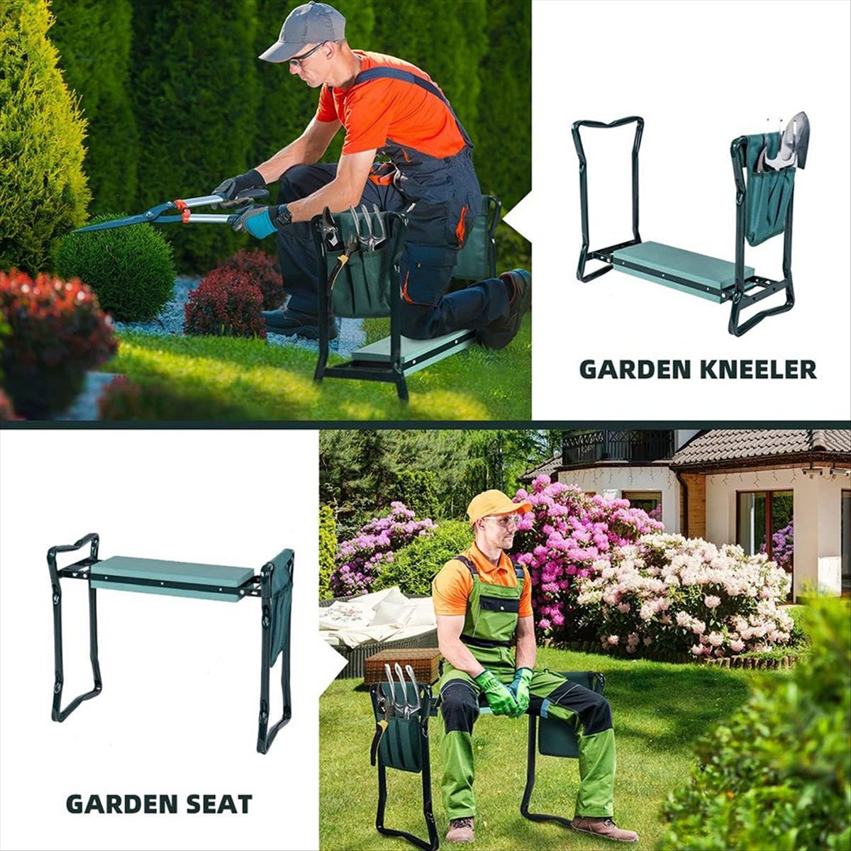 B23BBG 2 in 1 Garden Kneeler a - Gardening Tools For Seniors review and price