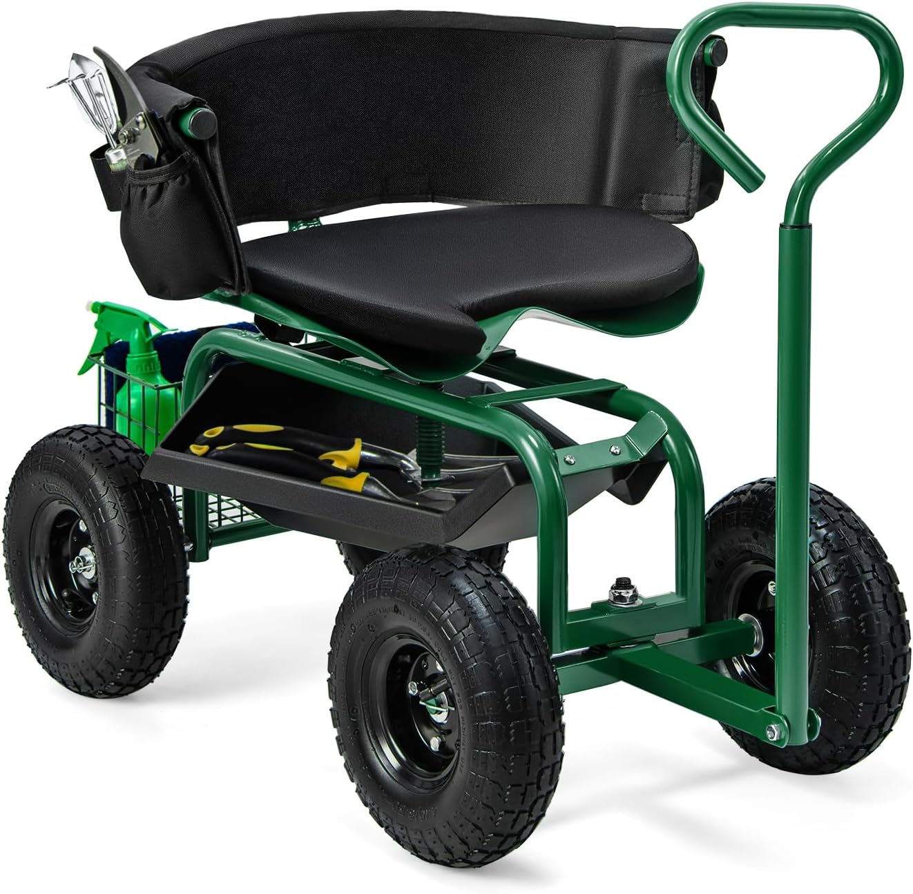 Rolling Gardening Seat with Wh - Gardening Tools For Seniors review and price