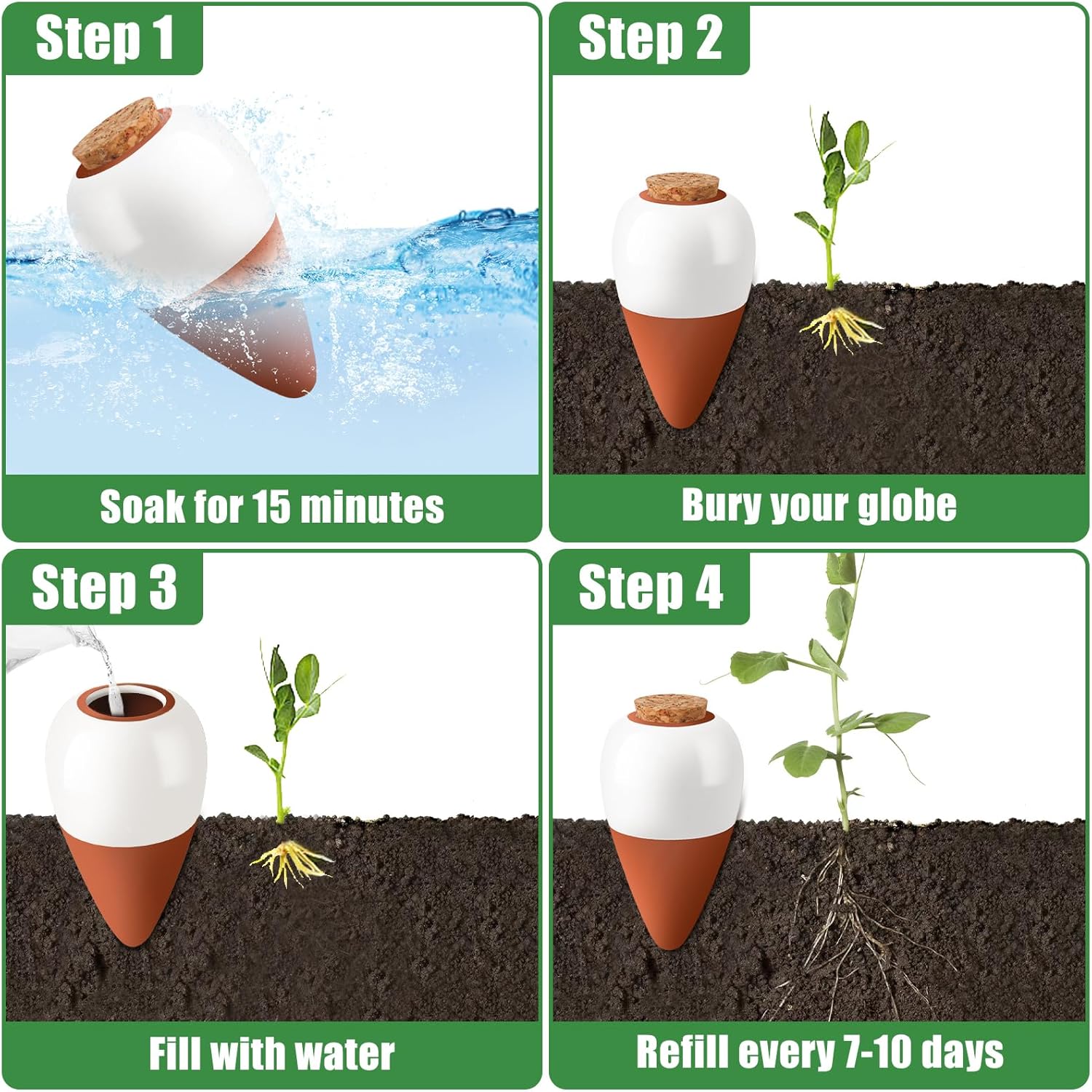 Terracotta Watering Spikes,Sel - Root Watering Spike review and price
