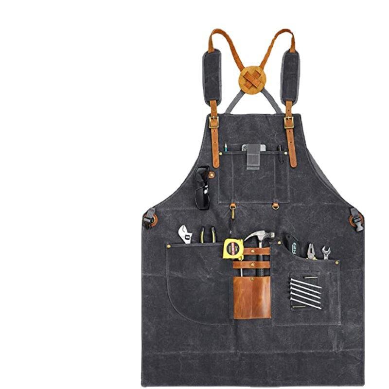 Men Canvas Apron Multifunction - Gardening Tools Logo review and price