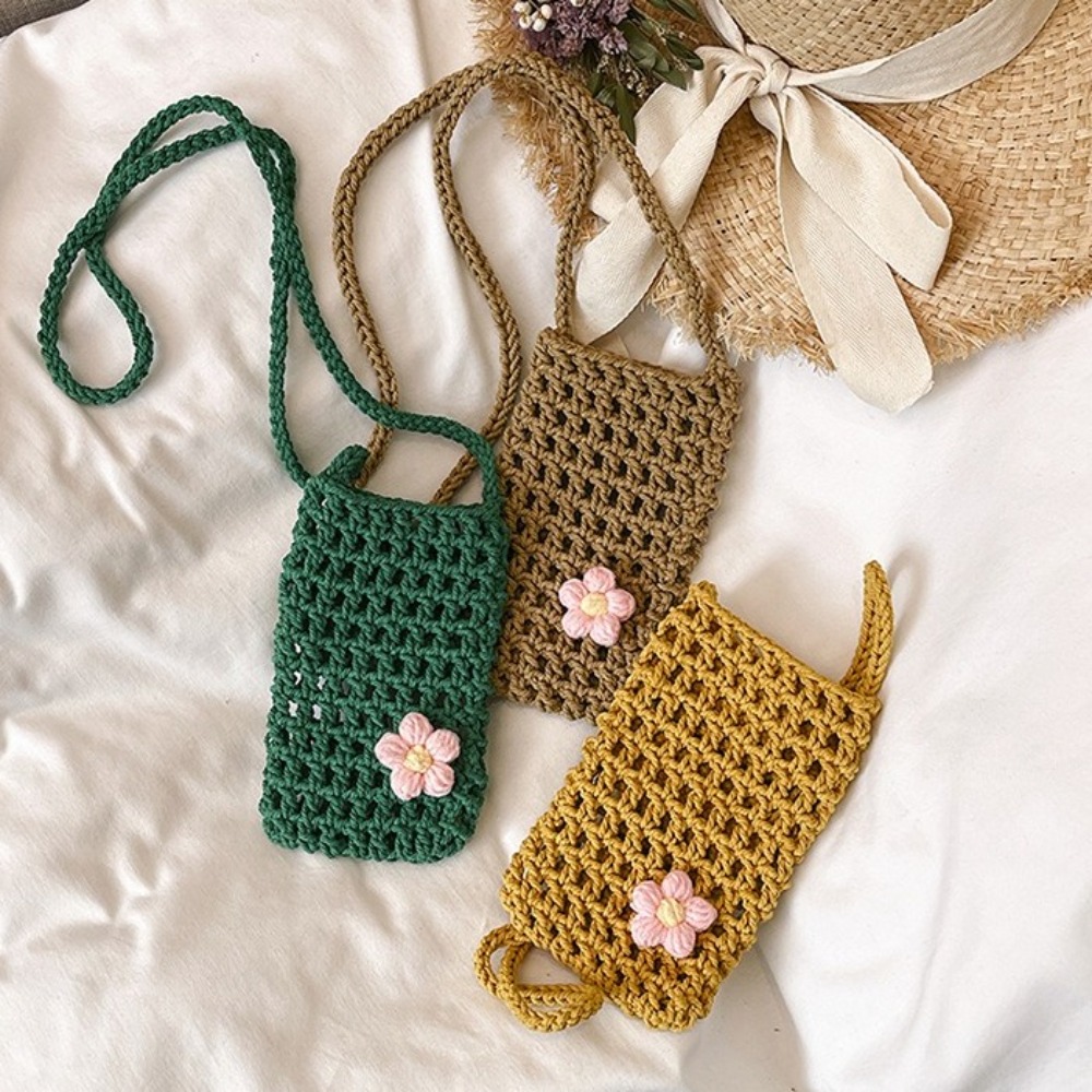 Sweet Flower Weaving Crossbody - Outdoor Planting Bag review and price
