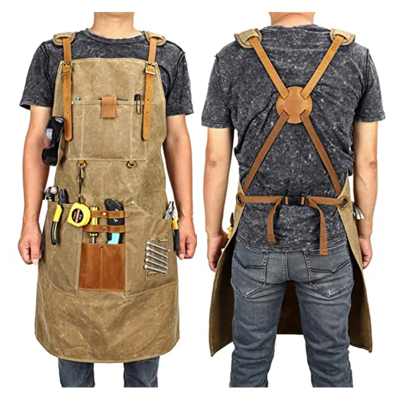 Canvas Apron Waterproof Tool A - Gardening Tools Logo review and price