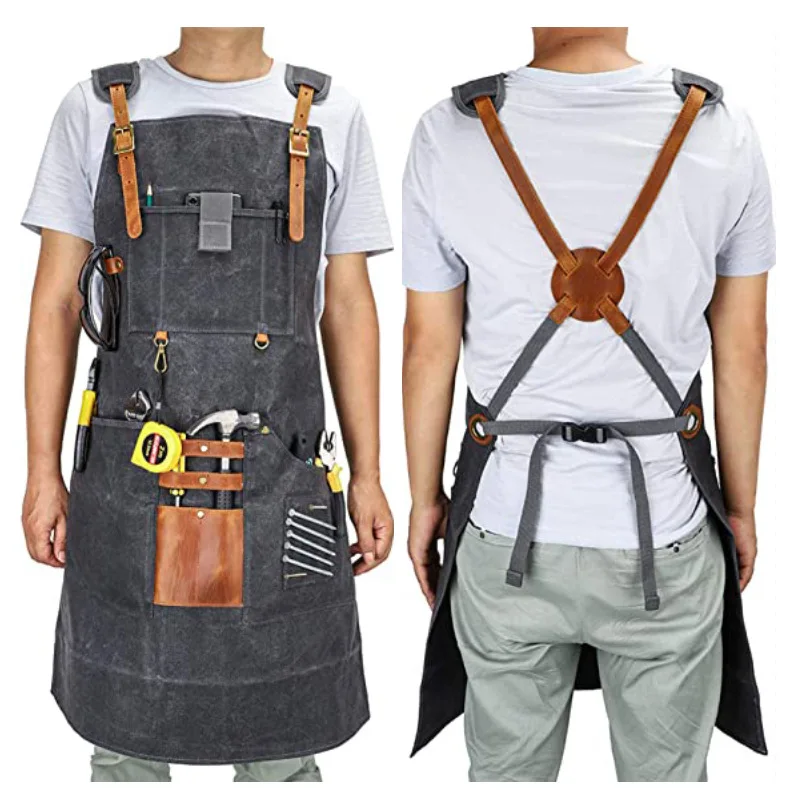 Canvas Apron Waterproof Tool A - Gardening Tools Logo review and price