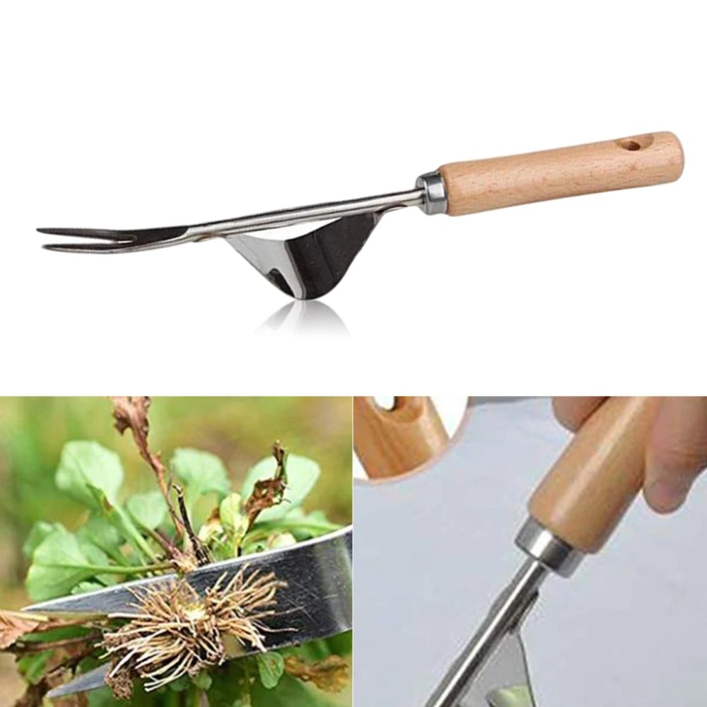 1pcs Wood Handle Stainless Ste - Gardening Tools To Remove Weeds review and price