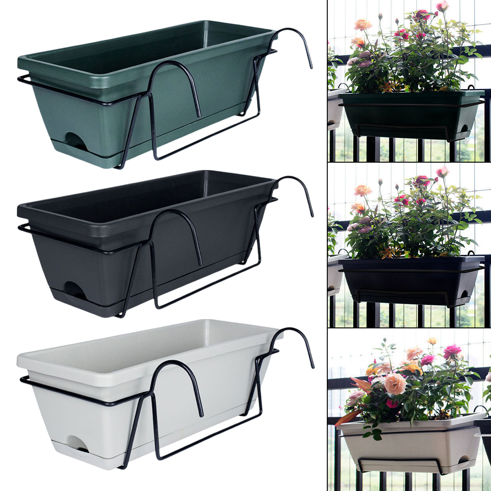 Balcony Railing Planter Plant  - Vertical Wall Planter review and price