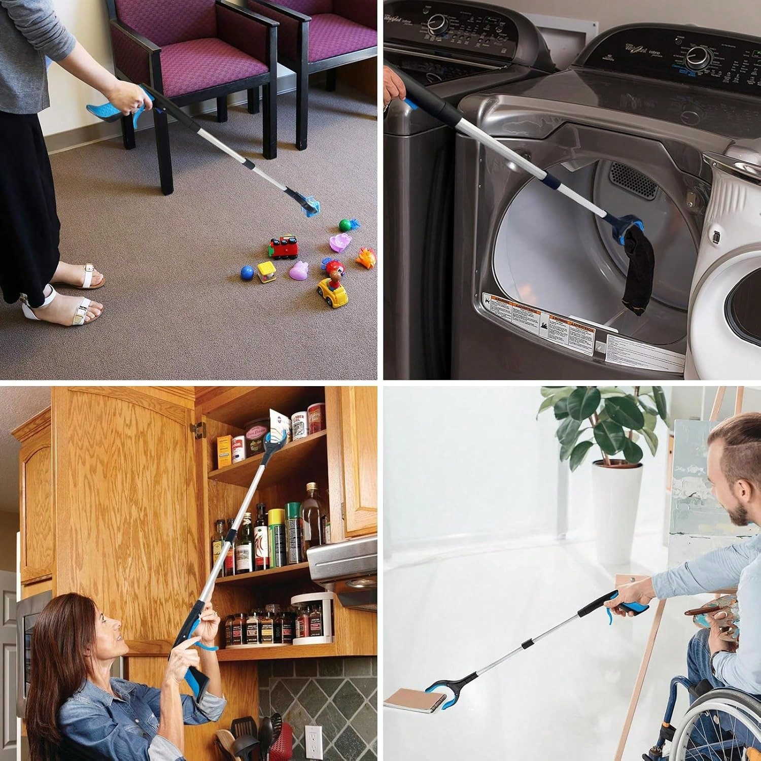 Foldable Grabber Reacher Tool  - Gardening Tools For Seniors review and price