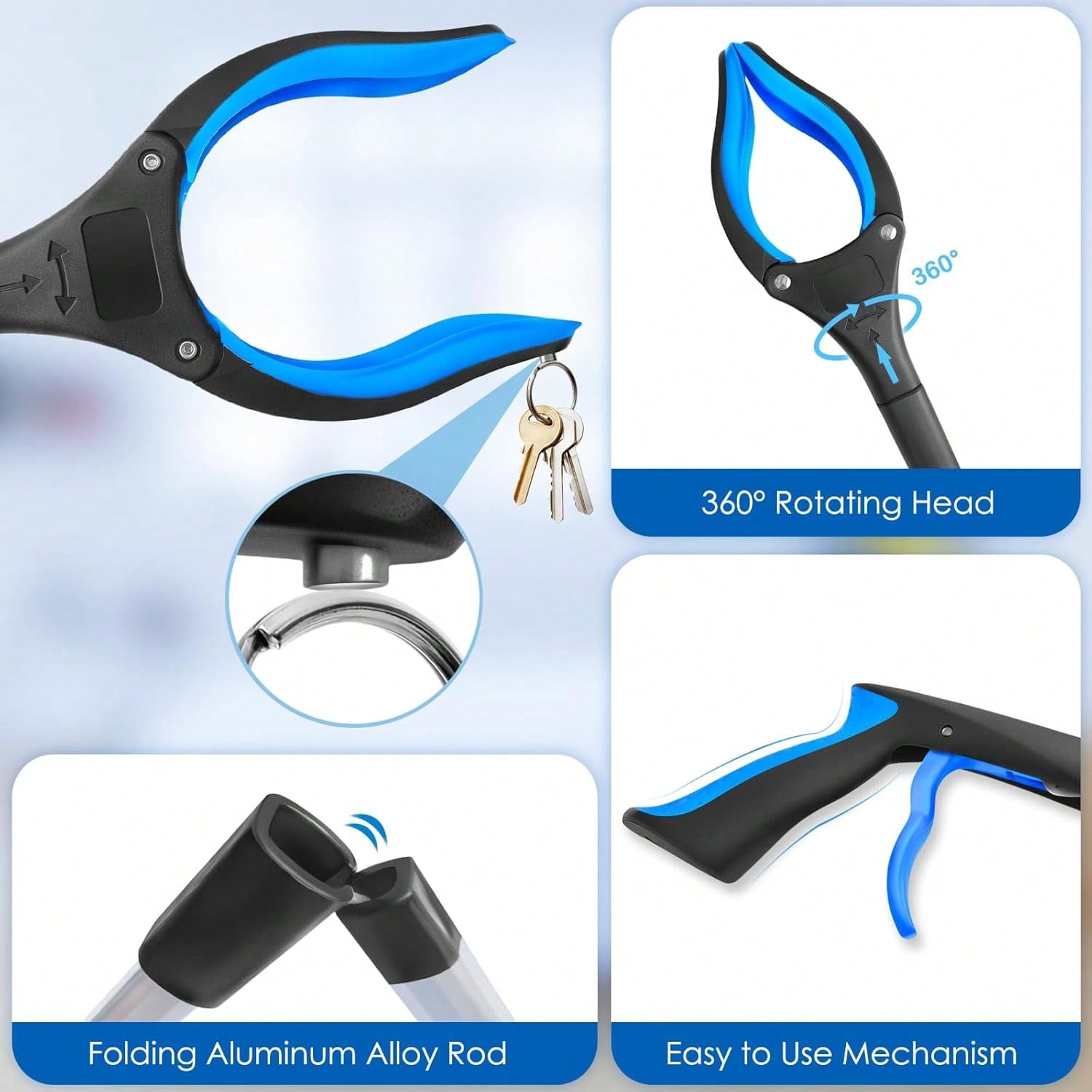 Foldable Grabber Reacher Tool  - Gardening Tools For Seniors review and price