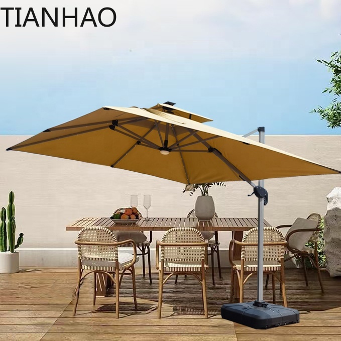 Large cantilevered parasol 3 * - Gardening Tools Logo review and price