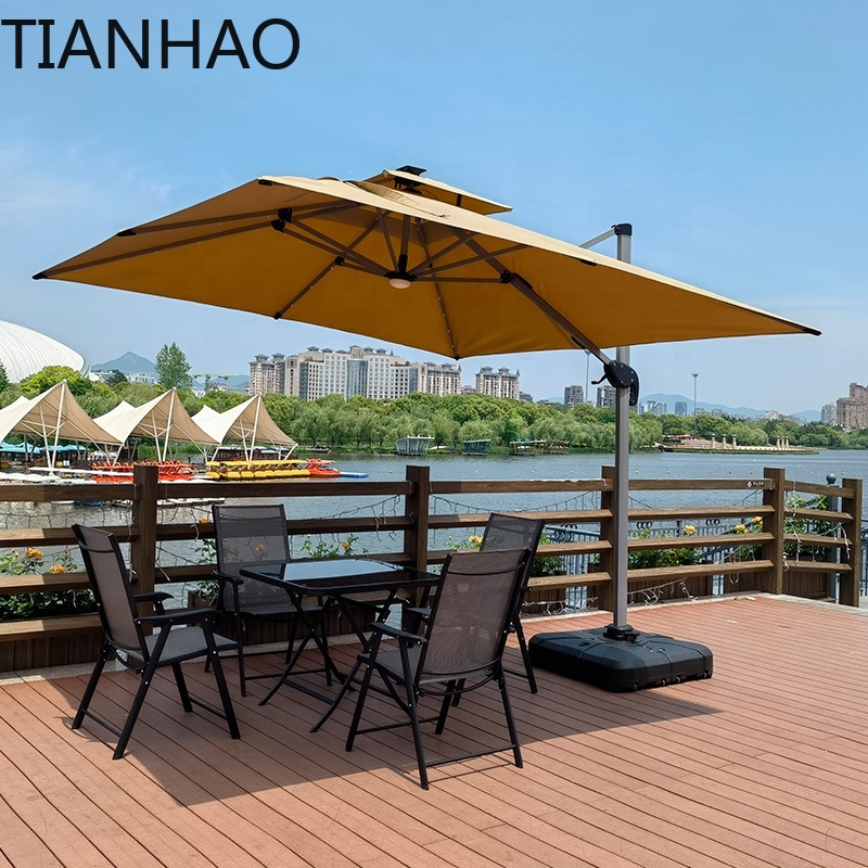 Large cantilevered parasol 3 * - Gardening Tools Logo review and price